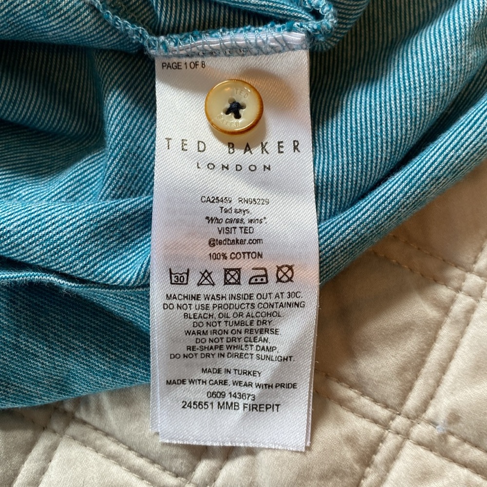 Ted Baker / Polo / Blue / Size 3 (Medium) - Picture 9 of 9